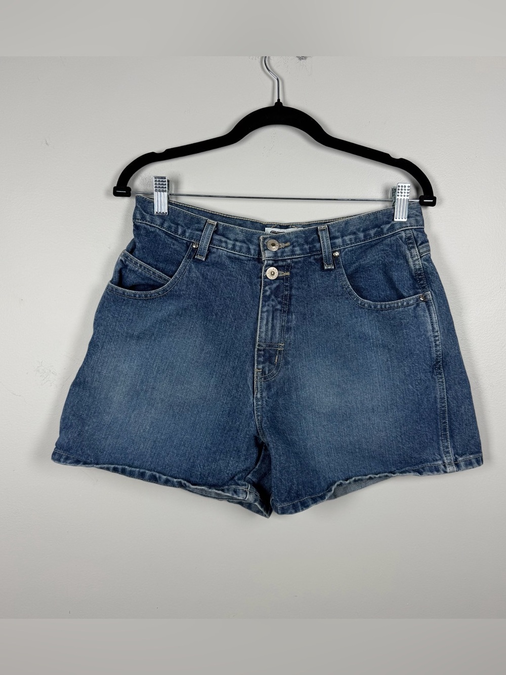 Vintage Xhilaration Denim Cotton Jeans Shorts Jorts Cargo Blue Y2K 90s Size 11